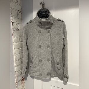 Women’s The North Face Taluma Jersey material pea coat, size M.